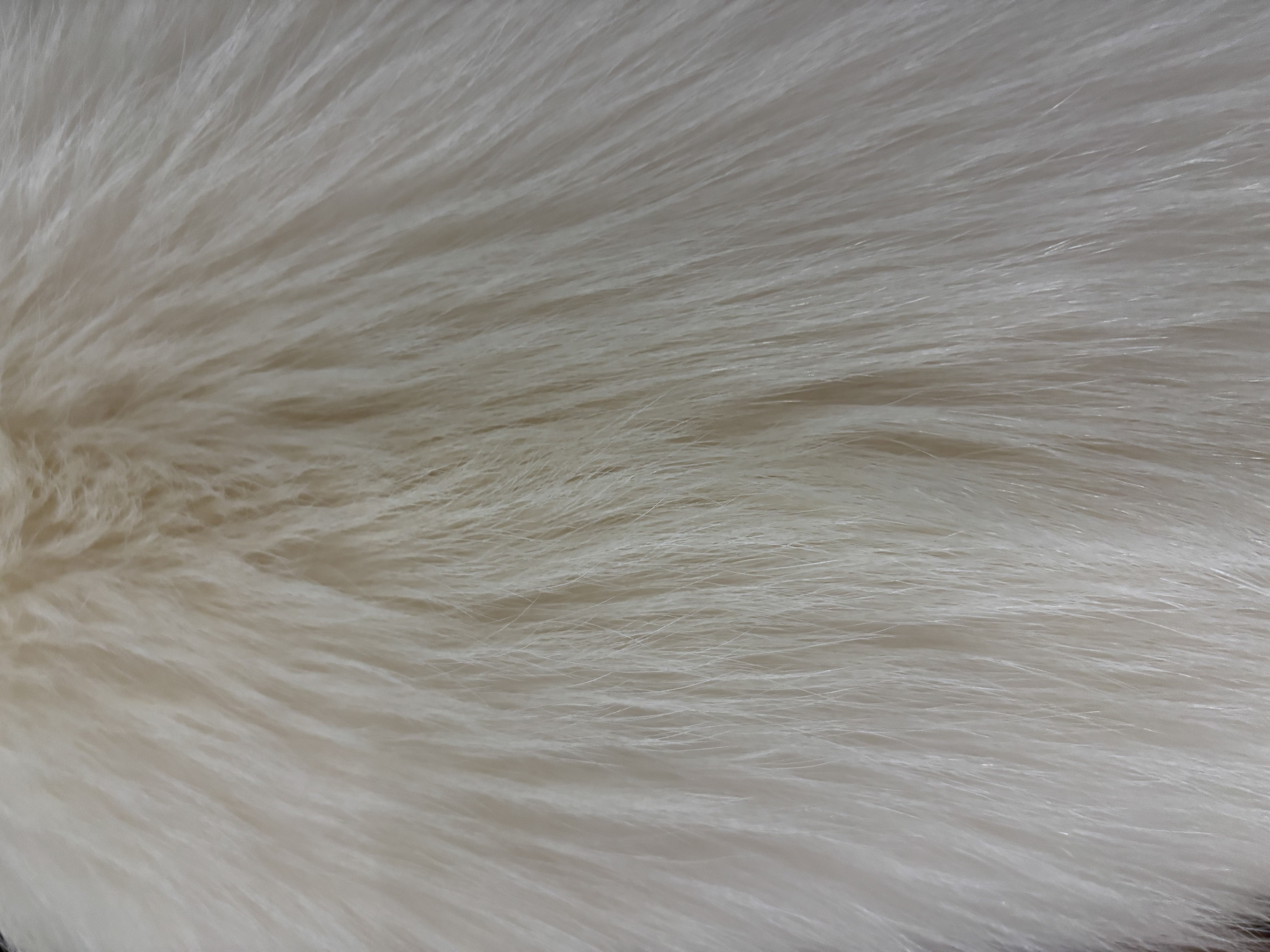 Fur material rail